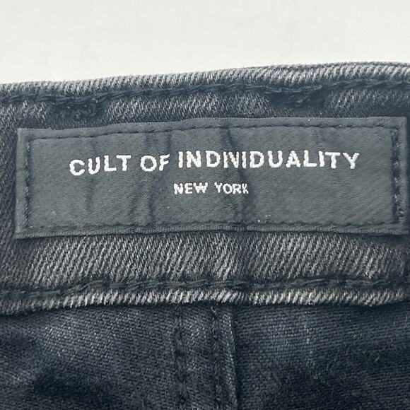 Cult of Individuality Punk Distressed Super Skinny Jeans Men's - Picture 3 of 14